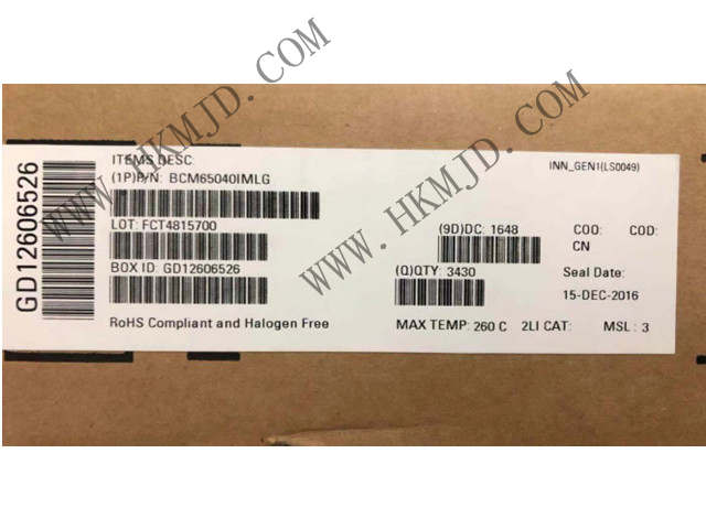 BROADCOM BCM65040 BCM65040IMLG 接口 - 驅動器，接收器，收發(fā)器