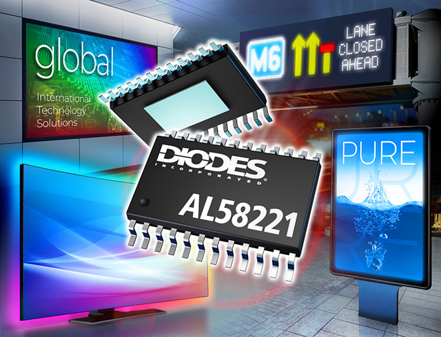 Diodes 推出新款 12 通道恒定電流 LED 驅(qū)動(dòng)器 AL58221