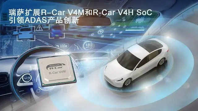 瑞薩推出高能效第四代R-Car車用SoC—R-Car V4M系列，引領(lǐng)ADAS產(chǎn)品創(chuàng)新